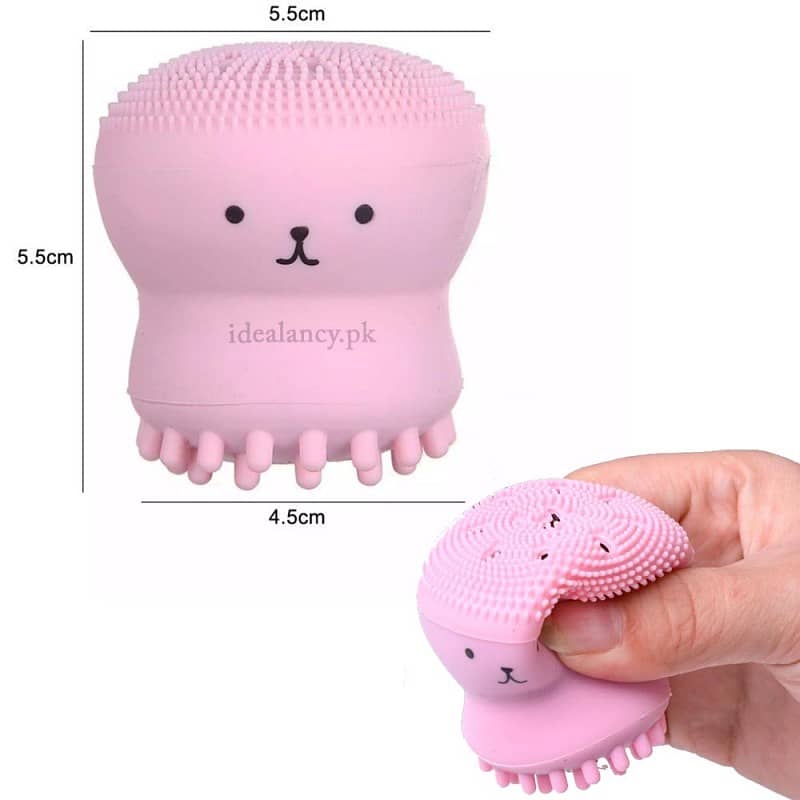 Octopus Shape Silicone Face Cleansing Brush Dead Skin Removal 3