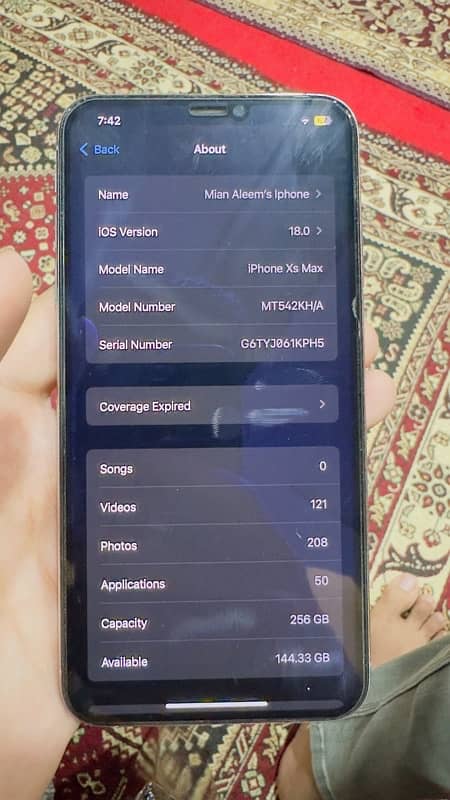 Iphone Xs max Non-PTA 256 Gb White 2