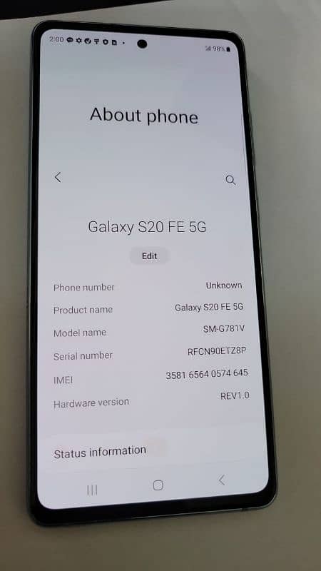 Samsung S20 FE 6/128 GB non pta 2