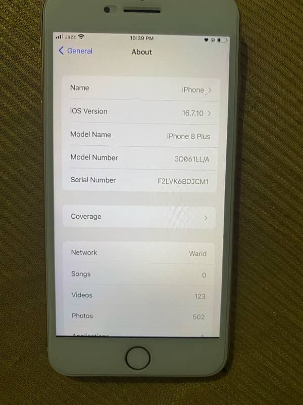 iphone 8 Plus For Sale PTA Approved with 64 GB 4