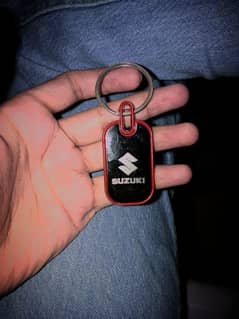 Stylish Suzuki Keychain Close-Up