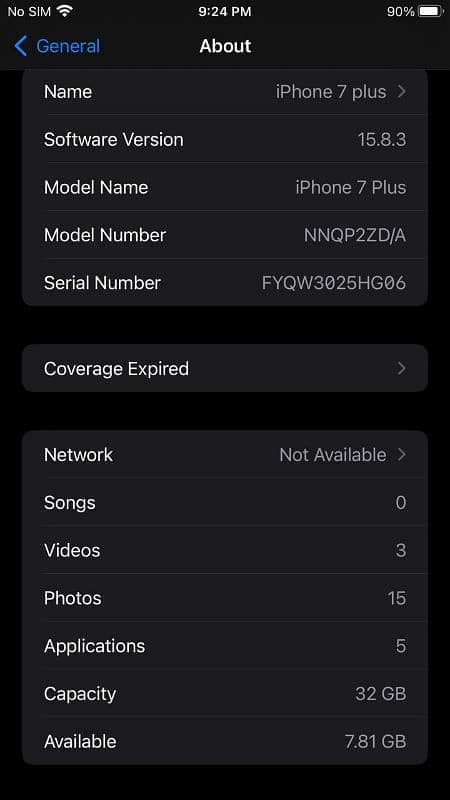 iphone 7plus factory unlock 10 by 10  98 battery health 2