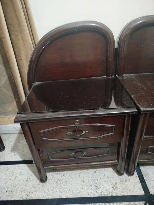 Original Sheesham wood side tables 1