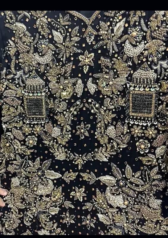 fancy tilla dipka cut stone work 1pc blackwith  hand Embellishments’s 1