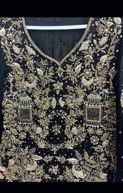 fancy tilla dipka cut stone work 1pc blackwith  hand Embellishments’s 5