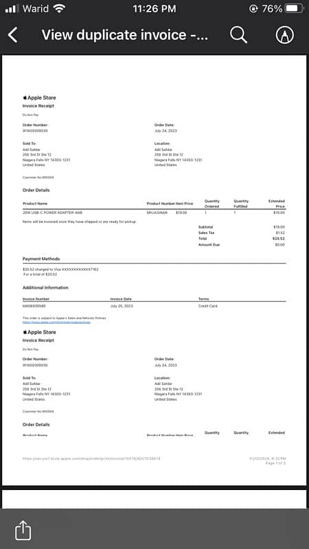 Iphone 13. (Apple Store Invoice Attached) 6