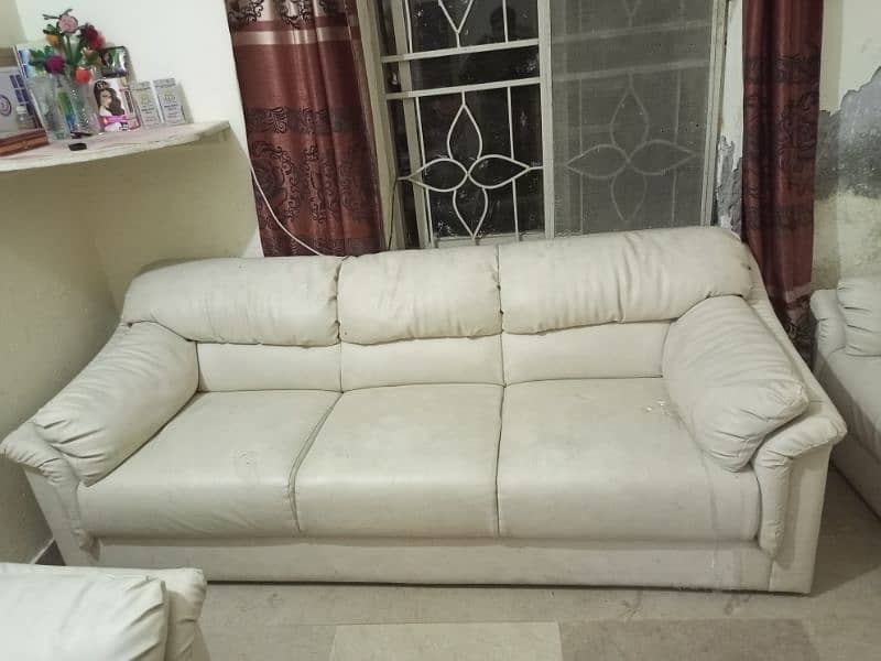 Leather sofa set 1