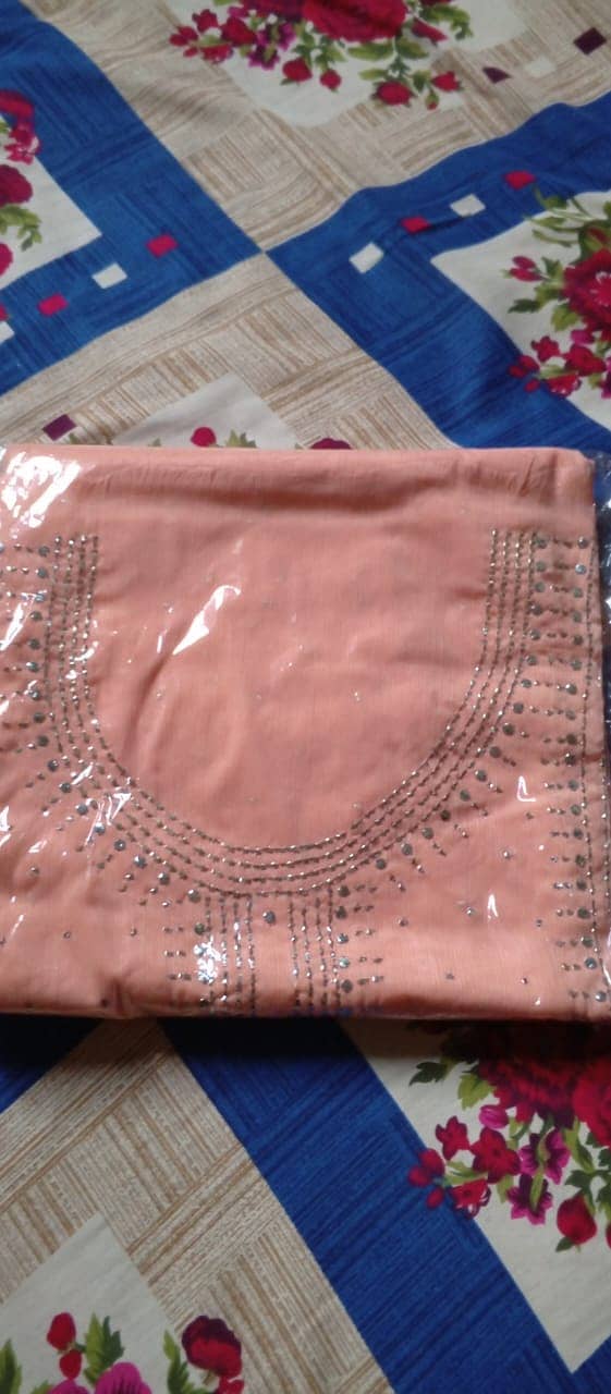 Handmade Mukesh (Kamdani) Work Soft Chiffion Shirt Along With Mukesh 2