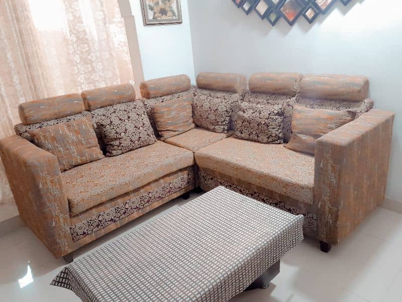 L shape 5 Sofa Set 2 single sofa 5