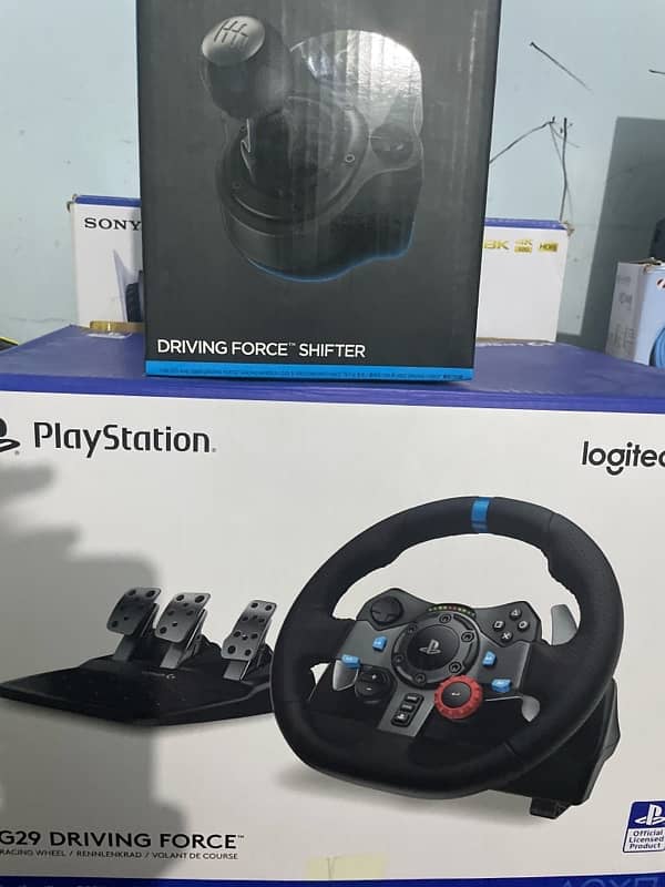 logitech g29 steering wheel with shifter 0