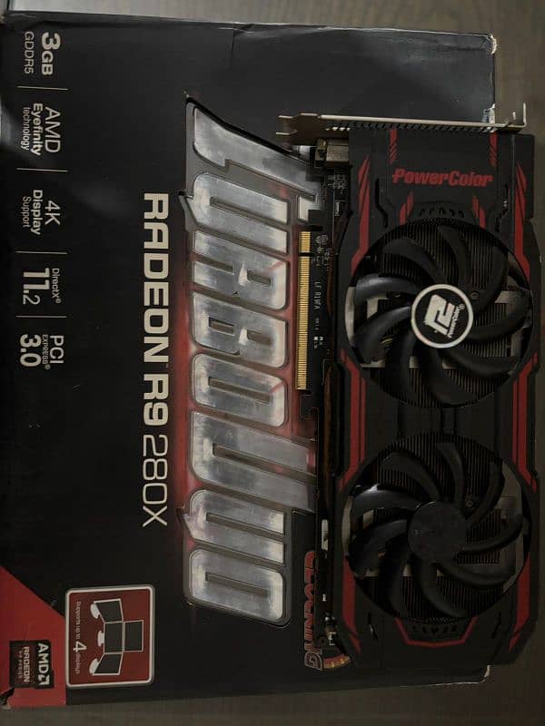 PowerColor AMD R9 280X-DDR5 3gb, 4k supported. 4