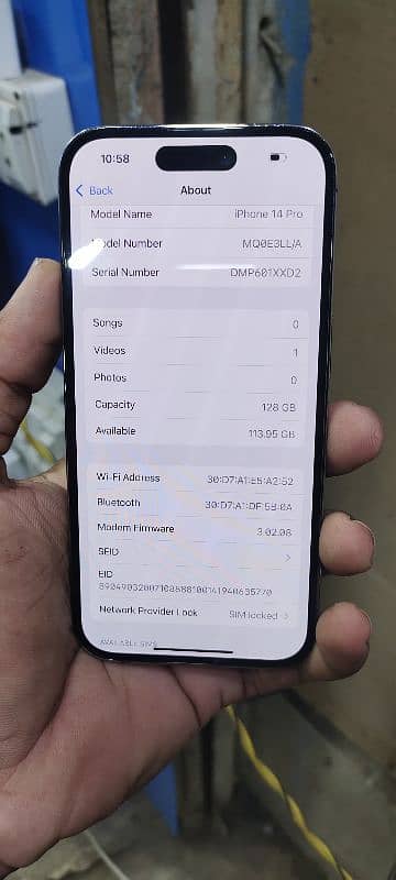 iphone 14 pro j. v 128 GB 6