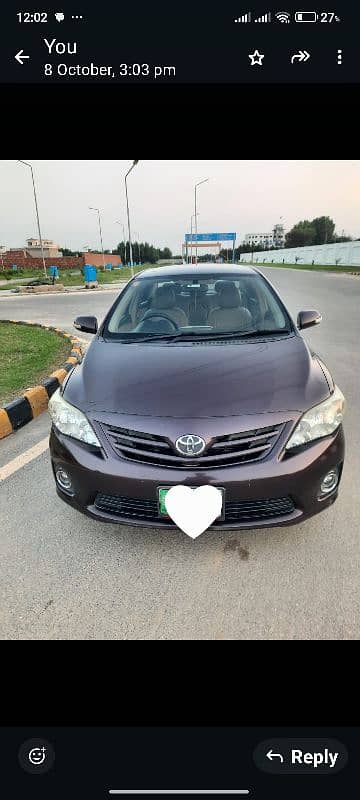 Toyota Corolla 1.6 GLI Automatic 2012 3