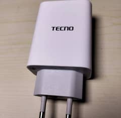 Tecno 33watt original box plugged charger Tecno spark 20pro