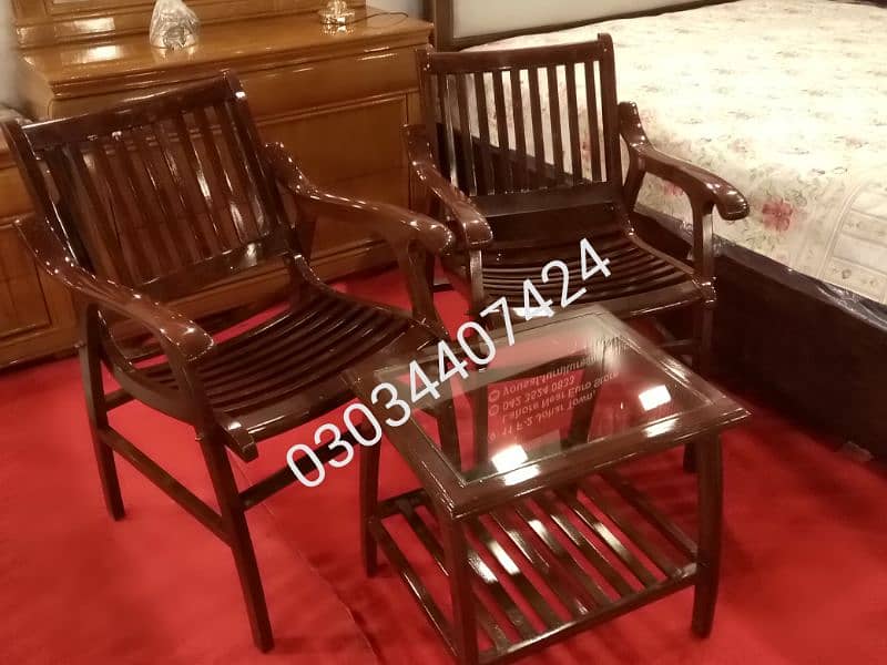 Pure sheesham wood chairs 2