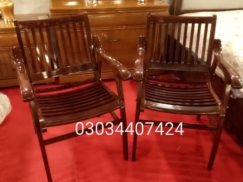 Pure sheesham wood chairs 3