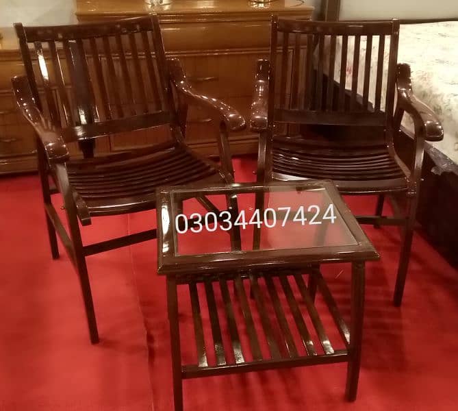 Pure sheesham wood chairs 4