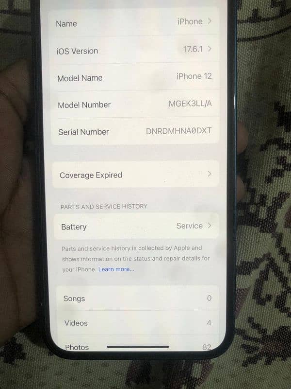 iPhone 12 64gb fu 10/9 condition waterpack 2