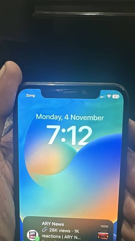 READ CARE FULLY” iPhone X 64 gb GLASS DAMAGE BUT TOUCH WORKING NON PTA 0