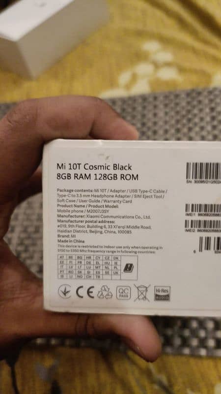 128 gb  8gb ram Mi 10t cosmic black 4