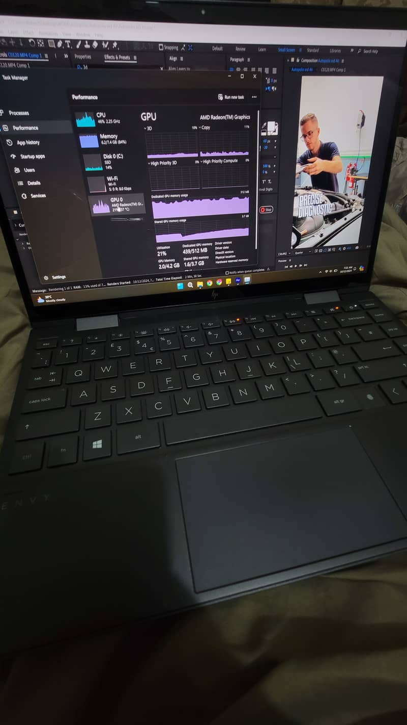 HP ENVY X360 Ryzen 5 4500u 4K touch not working best for Creative Work 1