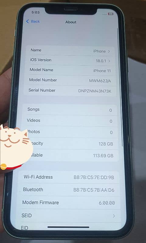 Iphone 11 PTA Approved 128Gb 3