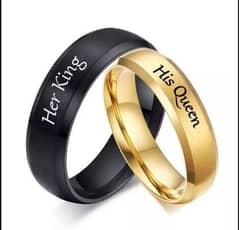 CUSTOMIZED SINGLE/COUPLE NAME RINGS WITH GIFT BOX PACKING