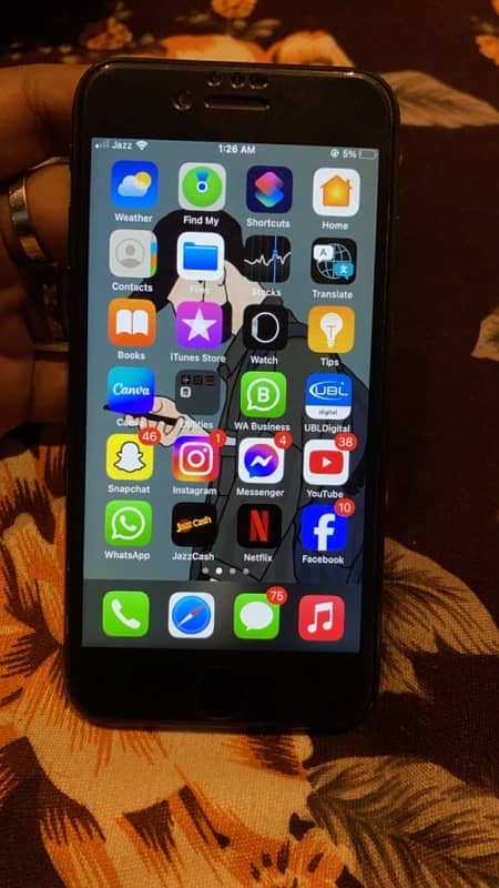 iPhone 7 pta approve 128gb black Color 0