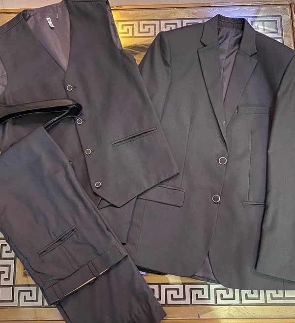 Men’s 2 Formal Dress - 3 Piece Suits Navy Blue and Grey Colour. 1