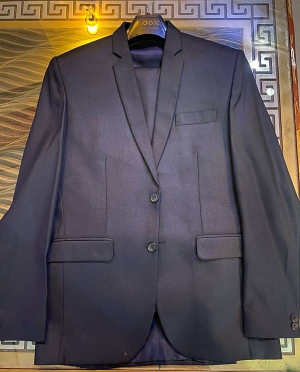 Men’s 2 Formal Dress - 3 Piece Suits Navy Blue and Grey Colour. 2