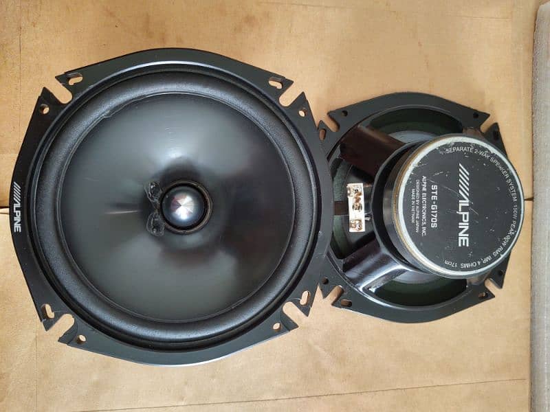 Original imported branded Geniune Japani Alpine Door speaker Havy sond 9