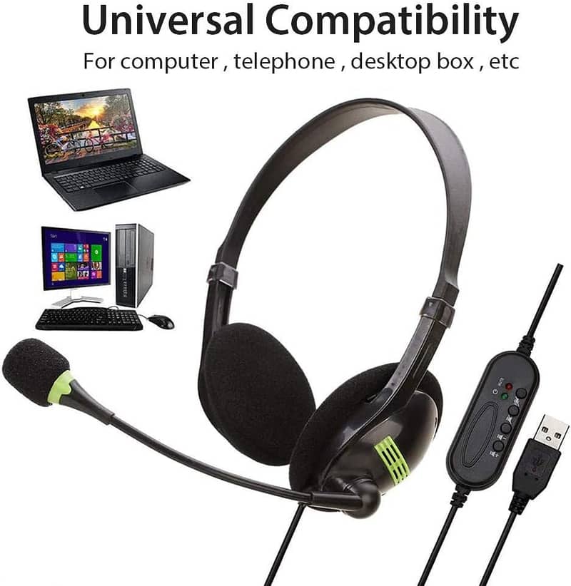 XIBERIA-V20 USB Stereo Headset Over Ear Headphones 15