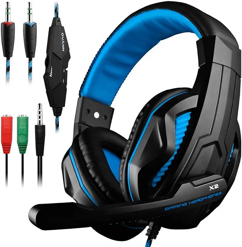 PeohZarr Gaming Headset with 7.1 Surround Sound PC Headset with Mic & 5