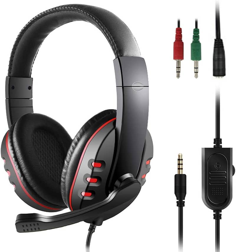 PeohZarr Gaming Headset with 7.1 Surround Sound PC Headset with Mic & 6