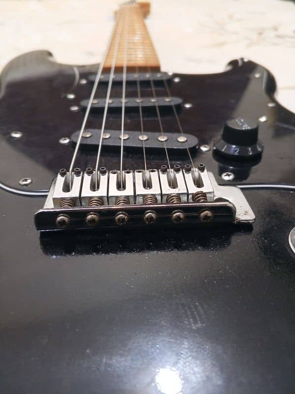 All black fender stratocaster 6