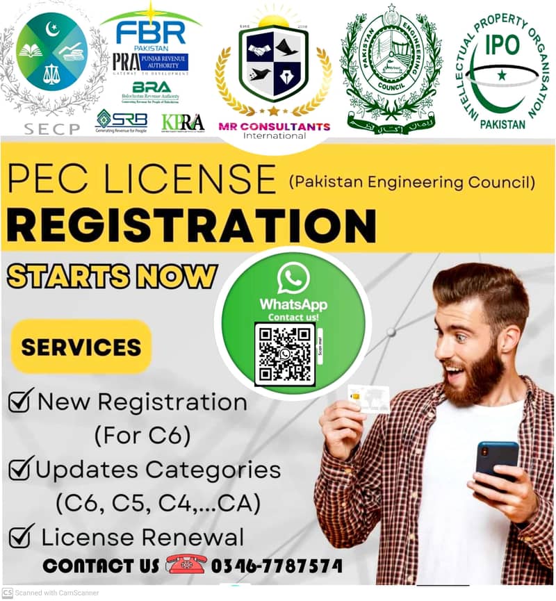 SECP/FBR/PEC/NGO/PSW/PRAL/Company Registration, NTN/Income Tax,GST/PRA 3