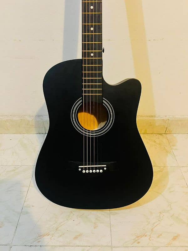 NEW ACOUSTIC GUITAR WITH BAG+CAPO+PICKS+STRAP 4