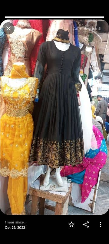 black big flare dress