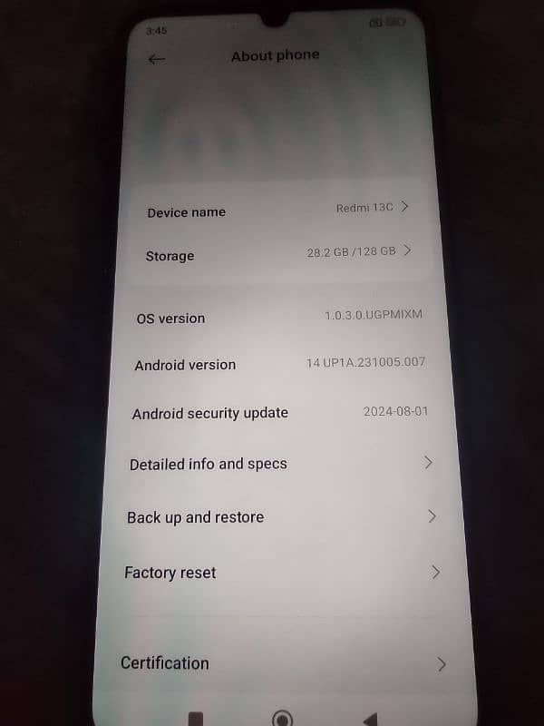 Redmi 13c With 6+2gb Ram and 128gb Rom 7