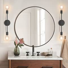 Brand New Round Mirror for sale (Available in Black & Golden frame)