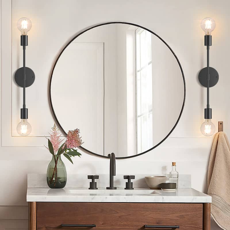 Brand New Round Mirror for sale (Available in Black & Golden frame) 0