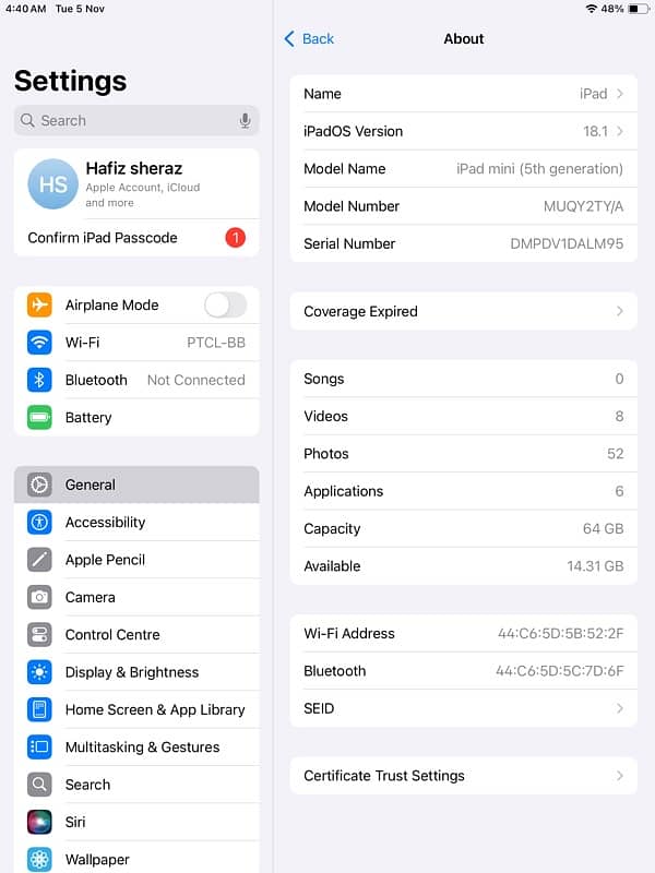 iPad mini 5 64 gb 0