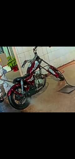 very powerful bike fully customize in to chopper