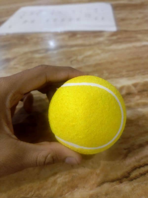 tenis ball gassi ball hn apni marzi Ki stemp lagwye warranty waly ball 1