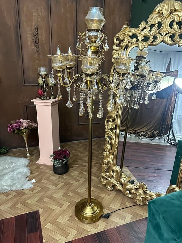 Golden Chandelier / Floor Standing Chandelier / Floor lamps 1