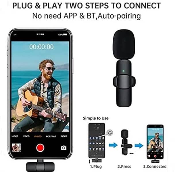 K8 Wireless 3 in 1 Noise Reduction Microphone 5