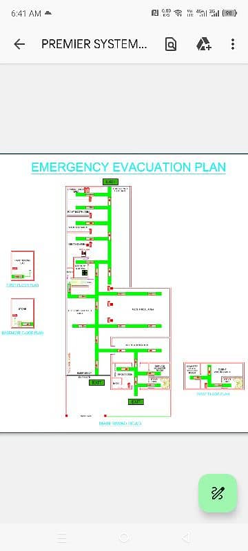 House Map | Front Elevation | Interior Design | Fire Evacuation Plan 2