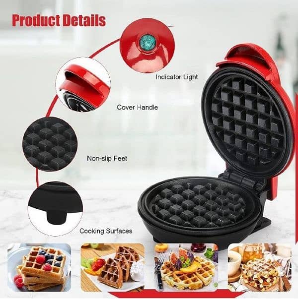 Product Name*: Electric Waffle Maker, 350W 1