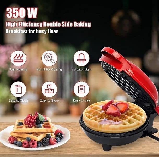 Product Name*: Electric Waffle Maker, 350W 2