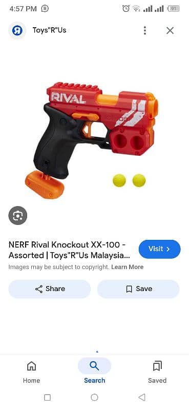 Nerf mega cycloneshock toy gun kids play game rival fun 4